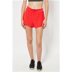 Short de running cintura alta - Rojo