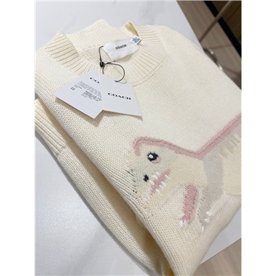 Женский свитер с милым динозавром  COAC*H ОРИГИНАЛ!