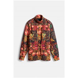 Parka recta floral
