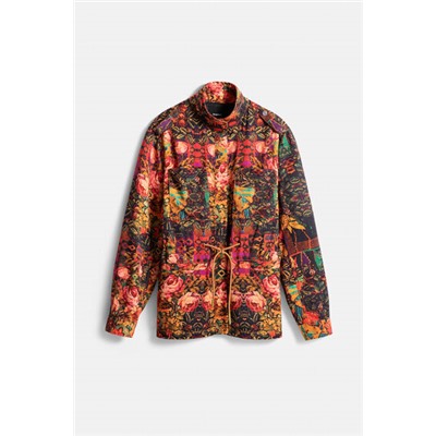 Parka recta floral