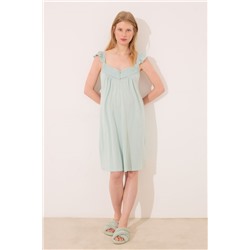 Camisón "maternity" midi pechera plisada
