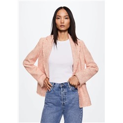 Americana tweed botones -  Mujer | MANGO OUTLET Melilla