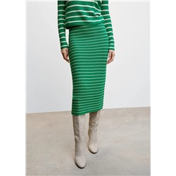 Falda punto rayas -  Mujer | MANGO OUTLET Melilla
