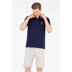 Erkek Lacivert Basic Polo Yaka Tişört