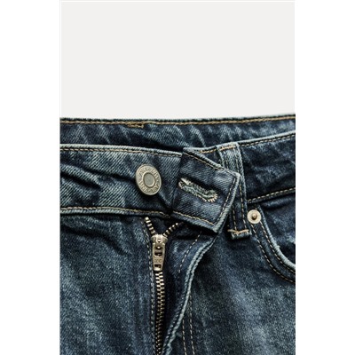TRF SLIM CROPPED BELL BOTTOM MID-WAIST JEANS