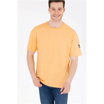 Erkek Kavun Oversize Bisiklet Yaka Tişört