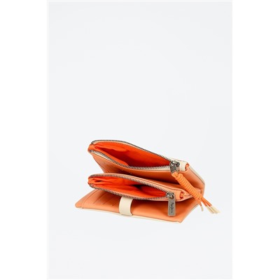 Monedero Bea Beige y naranja