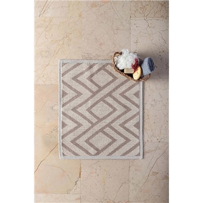 Depomaxx Pamuklu Bukle Paspas 50x60 Cm - Krem Kahverengi - Outlet INT14.03.00286-3
