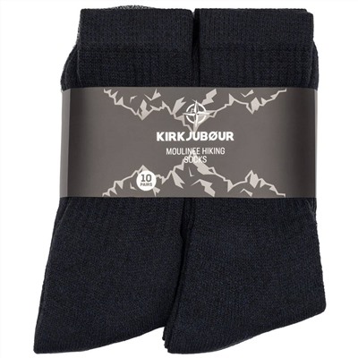 KIRKJUBØUR® "Moulinee" Outdoor Wandersocken 10 Paar