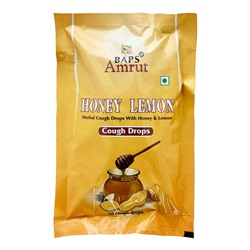 BAPS AMRUT Honey &amp; Lemon Cough Drops Леденцы от кашля Мед &amp; Лимон 20шт