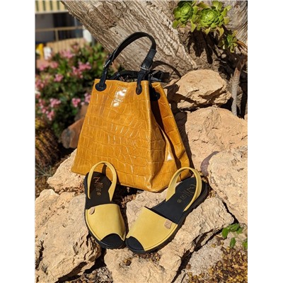 Ab.Zapatos • 3106-8 • amarillo+PELLE-1200 СОСО (770) ocra АКЦИЯ