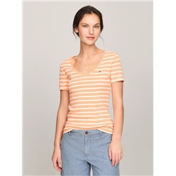 Stripe V-Neck Favorite T-Shirt