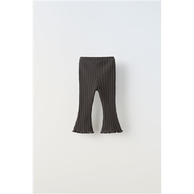 RIBBED FLARED LEGGINGS