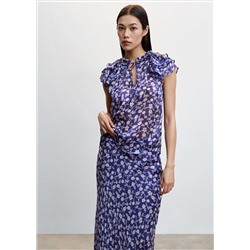 Falda larga floral