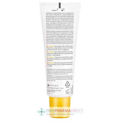 Bioderma Photoderm Crème - SPF50+ - Fini Invisible - Peaux Sensibles Sèches 40 ml