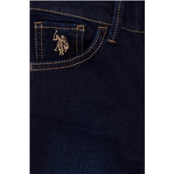 Kız Çocuk Koyu Mavi Jean Pantolon