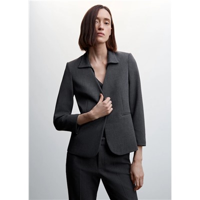 Americana traje collarless