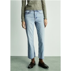 Jeans Blanca rectos crop