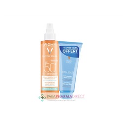 Vichy Capital Soleil SPF50+ Spray Protecteur Hydratant 200ml + Après Soleil 100ml OFFERT