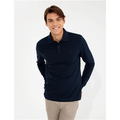 Lacivert Slim Fit Sweatshirt