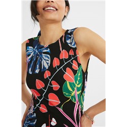 Vestido corto slim fruncido