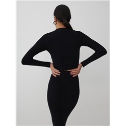 Oberteil aus Rippstrickjersey