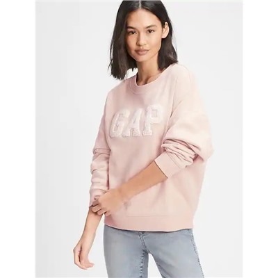 Gap Logo Drapey-Sleeve Sweatshirt