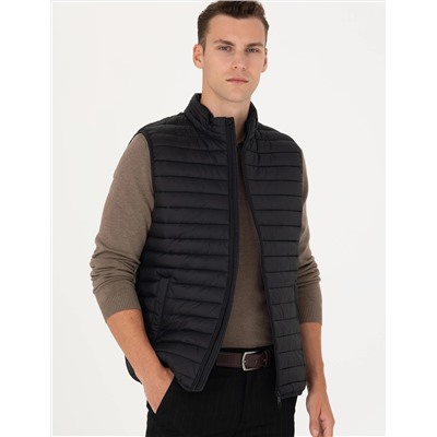 Siyah Slim Fit Yelek