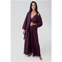 Artış Yumuşak Dokulu Triko Crop Sabahlık Pijama Takımı 15308