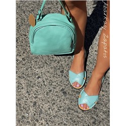 Zapatos Cruzado menta+AB.Z · Pelle · mochila NAPA (630) menta
