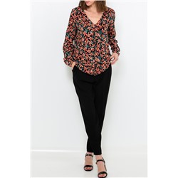 Blusa Rojo y verde