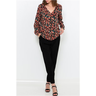 Blusa Rojo y verde