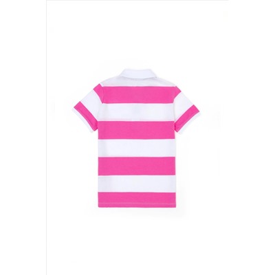 Erkek Çocuk Pembe Polo Yaka Tişört