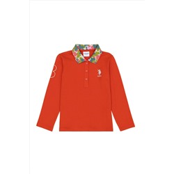 Kız Çocuk Turuncu Basic Sweatshirt
