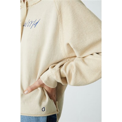 Sudadera corta algodón reciclado