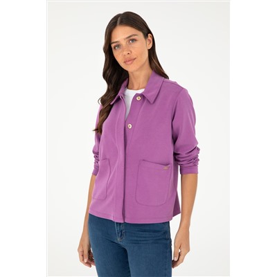 Kadın Mor Sweatshirt