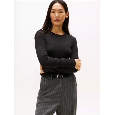 Long-Sleeve Crewneck Favorite T-Shirt