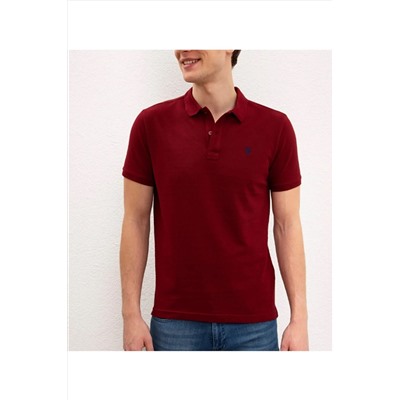 U.S. Polo Assn. Erkek Bordo Polo Yaka T-shirt G081gl011.000.954055.vr177 G081GL011.000.954055.VR0469