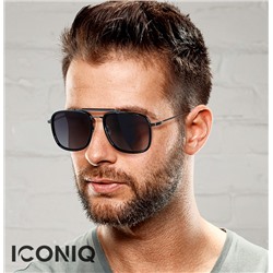 IQ30066 - Солнцезащитные очки ICONIQ TR3366 Bright Black Silver progressive purple C01-P73