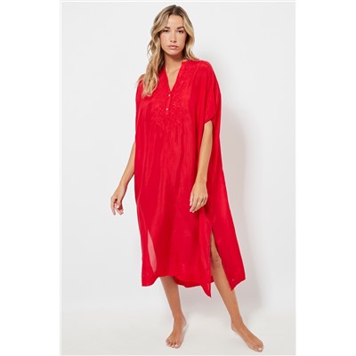 Camisón de seda - Rojo