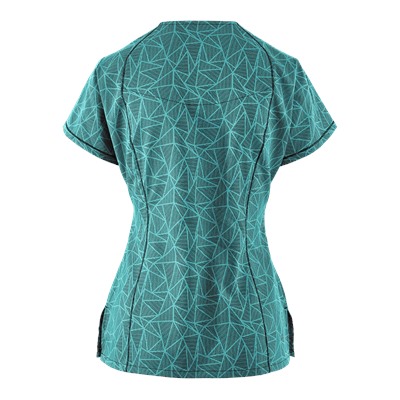Grey's Anatomy Scrubs Active Modern Legend/Black Trinity Print Top