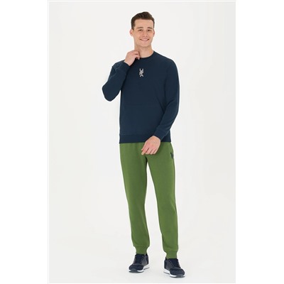 Erkek Lacivert Bisiklet Yaka Sweatshirt