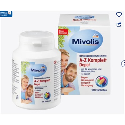 A-Z Komplett Depot, Tabletten, 100 St., 138 g
