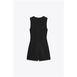 CREPE JUMPSUIT WITH BELT