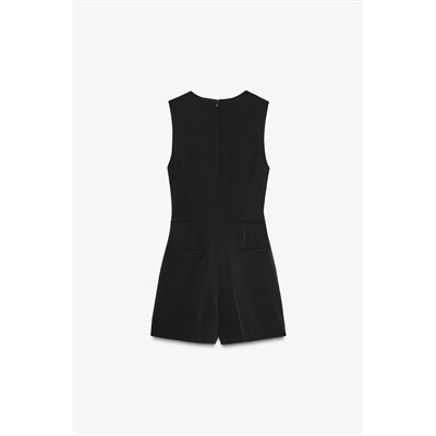 CREPE JUMPSUIT WITH BELT