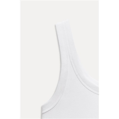 MERCERISED THREAD RIBBED T-SHIRT