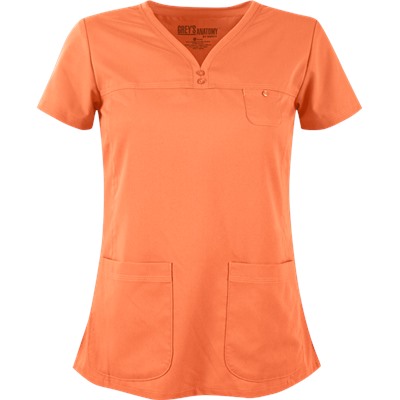 Grey's Anatomy Scrubs Modern 3 Pocket V-Neck Top