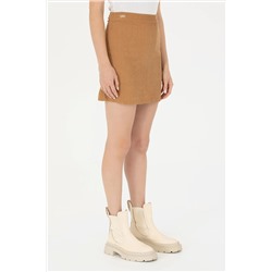 Kadın Camel Dokuma Etek