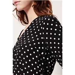 Camiseta crop Negro y blanco