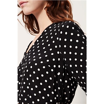 Camiseta crop Negro y blanco